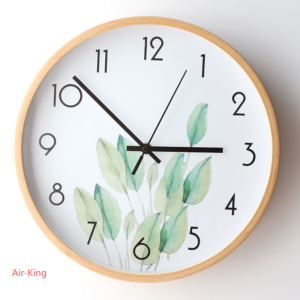 Aviation Classic Wall Clock - Black Dial & Green Accents