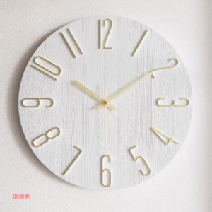 Aviation Chronograph Wall Clock - Silver Case & Black Dial