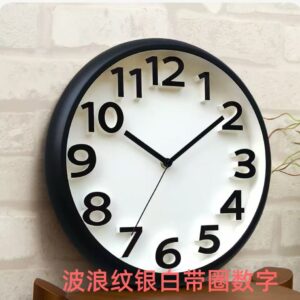 Annual Calendar Wall Clock - Silver Edition with White Dial